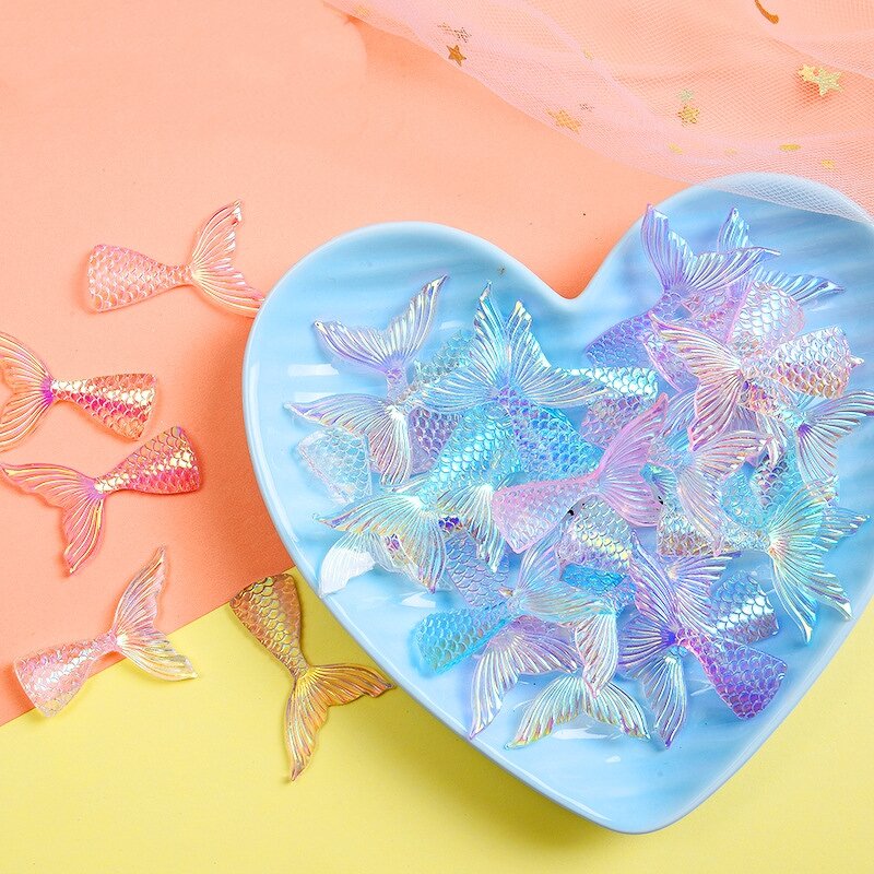 Resin Mermaid Tail Ornaments Manufacturer - Colorful Simulation Small for DIY Fish for Tank Sand Table Micro Landscape Decoration