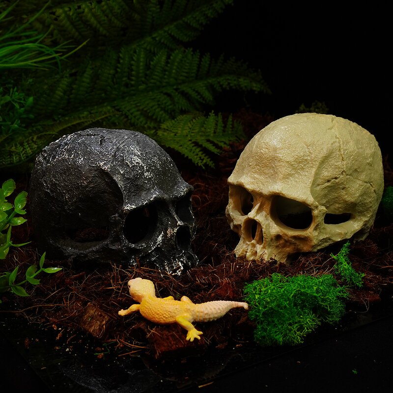 Reptile Supplies Manufacturer - Customizable Fish tank Scorpion Guard Palace Spider Lizard Snake Python Skull Aquarium Accessories