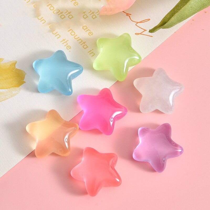Resin Crafts Manufacturer - Customizable Fluorescent Starfish Micro Landscape Decoration for Cross-Border Fish for Tank Landscaping
