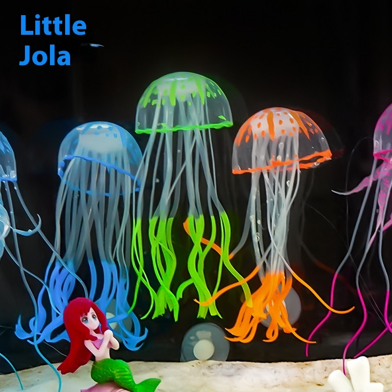 Artificial Silicone Jellyfish Manufacturer - Hot Selling New Cross-Border Sea Tank Wholesale Floating Fish Tank Aquarium Accessories