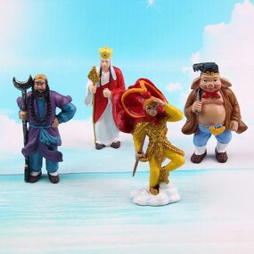 Aquarium Accessories Manufacturer - Customizable Eco-Friendly Fish for Tank Decoration Mythological Characters Journey West Resin