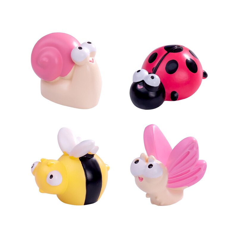 Micro Landscape Ornaments Manufacturer - Moss Caterpillar Snail Cartoon Insect Model Garden Landscaping DIY Decoration Resin Small