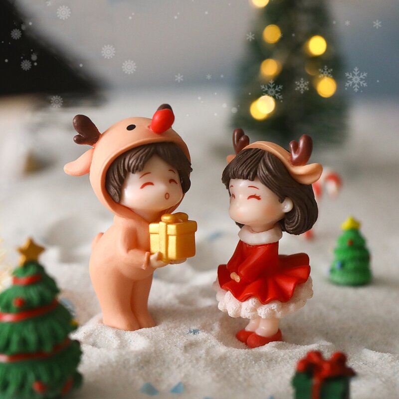 Micro Landscape Christmas Ornament Manufacturer - Cross Border PVC Small Garden Desktop Winter Snow Scene Landscaping Decoration Gifts