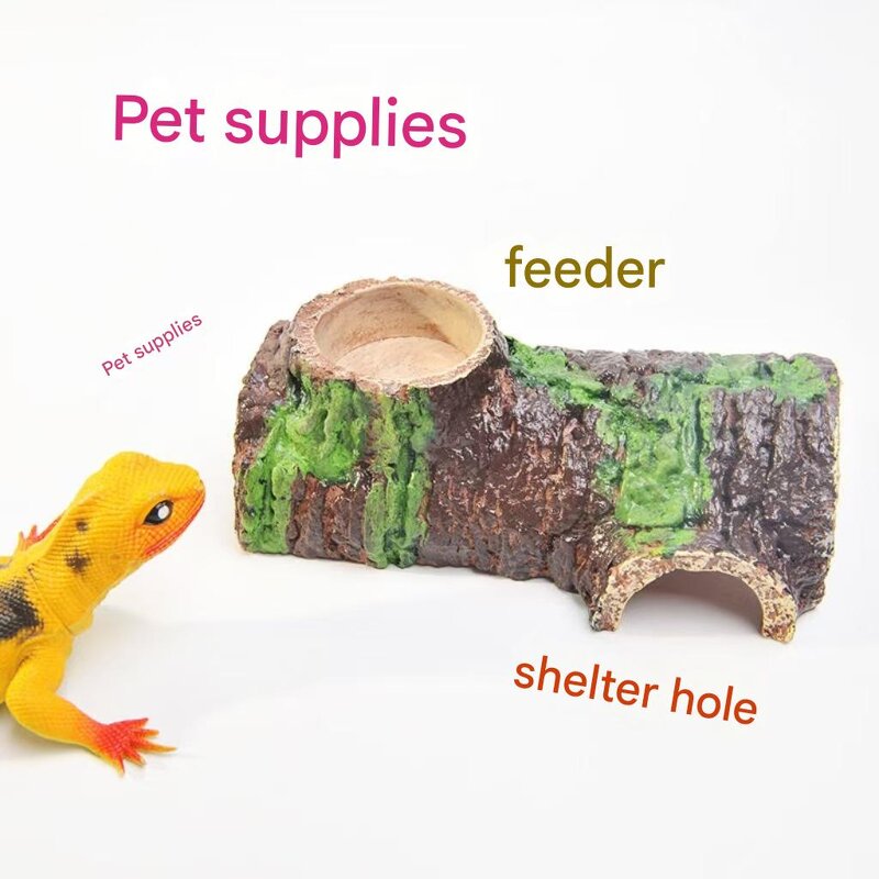 Resin Crafts Manufacturer - Customizable for Landscaping Simulated Bark Climbing Platforms for Pets Reptiles Food Basins Aquariums