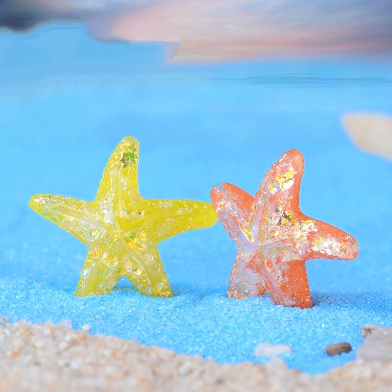 Micro Landscape Ornaments Manufacturer - Wholesale Fish Tank DIY Accessories Beach Starfish Five-Pointed Star Resin Crafts Decoration
