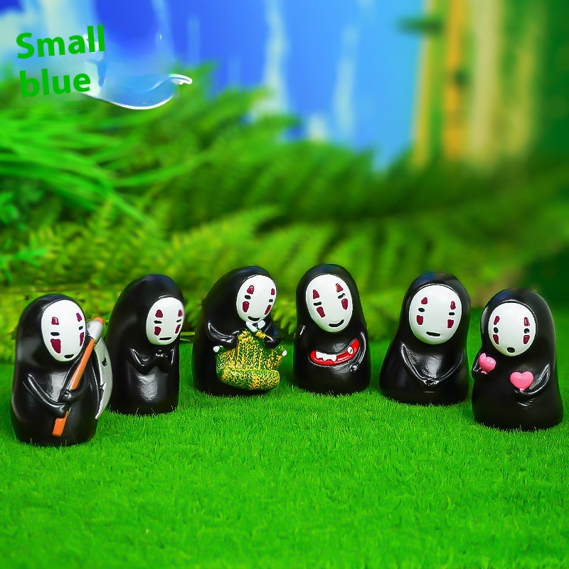 Resin Desktop Ornaments Manufacturer - Eco-friendly Hayao Miyazaki Inspired Various Micro-Landscapes Faceless Men for Indoor Cultural