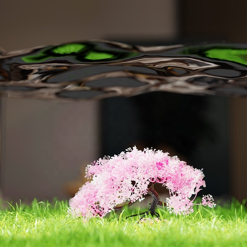Simulated Cherry Blossom Tree Manufacturer - Water Grass Scenery Set Aquarium Ornaments Decoration for Fish Tank Landscaping