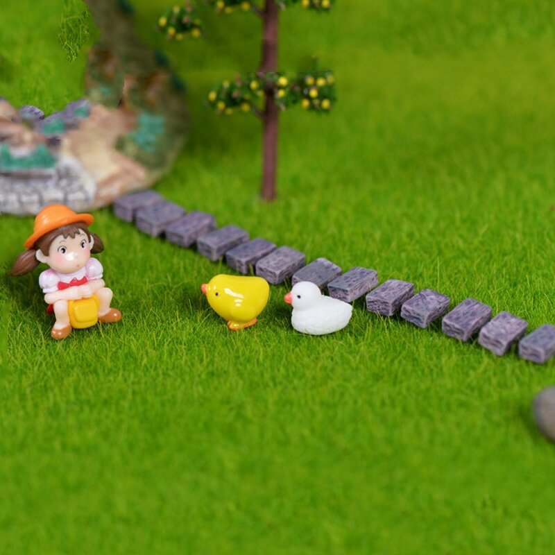 Micro Landscape Decoration Manufacturer - Eco-bottle Landscaping Mini Accessories Simulation Resin Fence Wall Small Resin Crafts