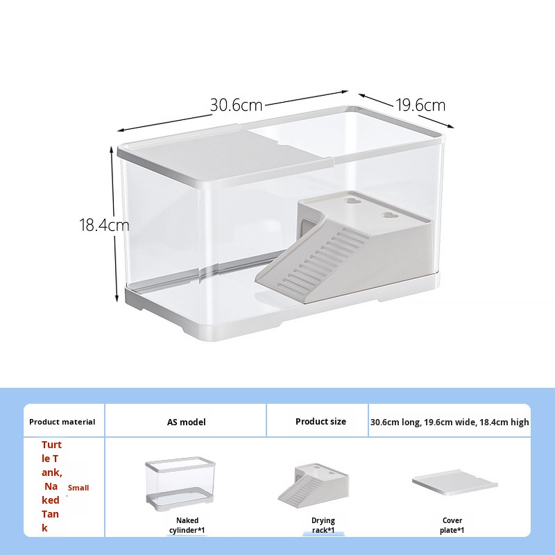 Brazilian Turtles Aquarium Manufacturer - New Model Small Medium Home Fish Tank with Ecological Landscaping for Living Room or Balcony