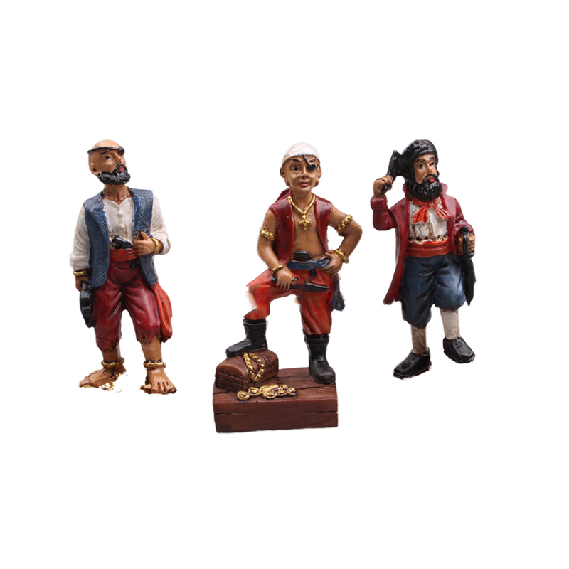 Resin Sand Table Model Manufacturer - Customizable Psychological Therapy Aquarium Assembly Figures Christmas Ornament Featuring Pirates