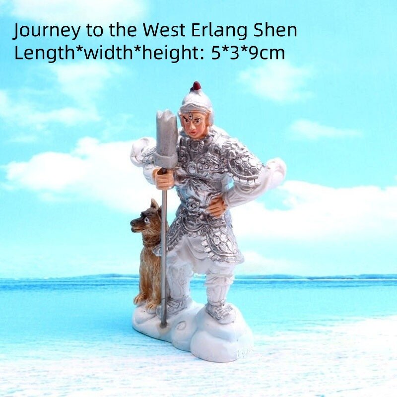 Resin Crafts Ornaments Manufacturer - Customizable Mythological Characters Journey to the West Erlang Shen Aquarium DIY Decoration