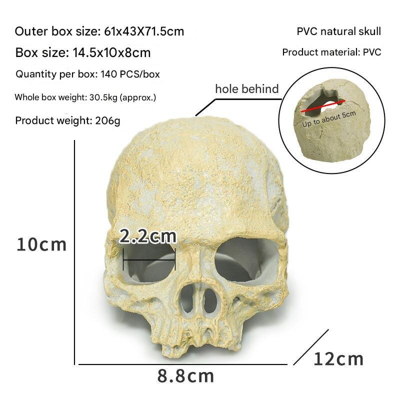 Terrarium Design Manufacturer - Skull Rhino Sheep for Reptiles & Amphibians Lizard Gecko Pet Toy & Spider Scorpion Landscaping