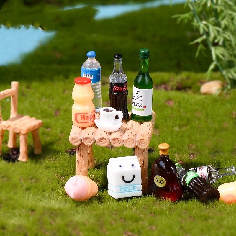 Micro Landscape Decoration Manufacturer - DIY Desktop Car Mini Resin Accessories Beer Cup Pendant Gifts Model Small Simulation