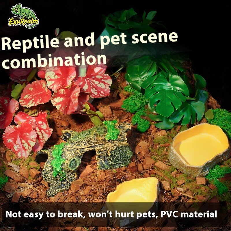 Aquarium Hiding Hole Cave Manufacturer - Climbing Platform Basking Platform Landscape for Reptile Amphibian Supplies Turtle Resin