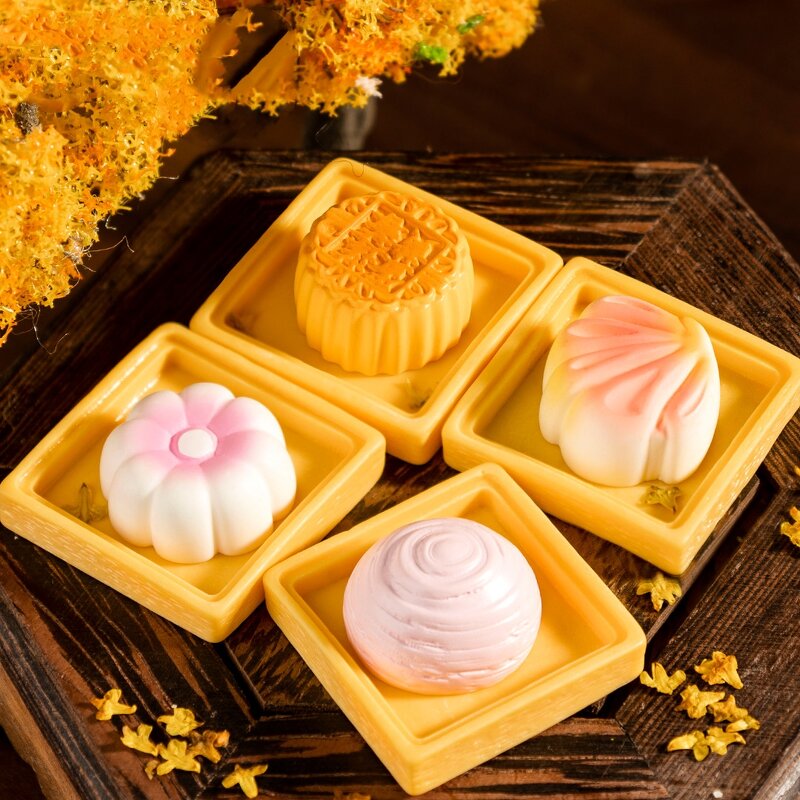 Simulation Moon Cake Resin Crafts Manufacturer - Micro Landscape DIY Desktop Decoration Fun for Mid-Autumn Festival Mini Small