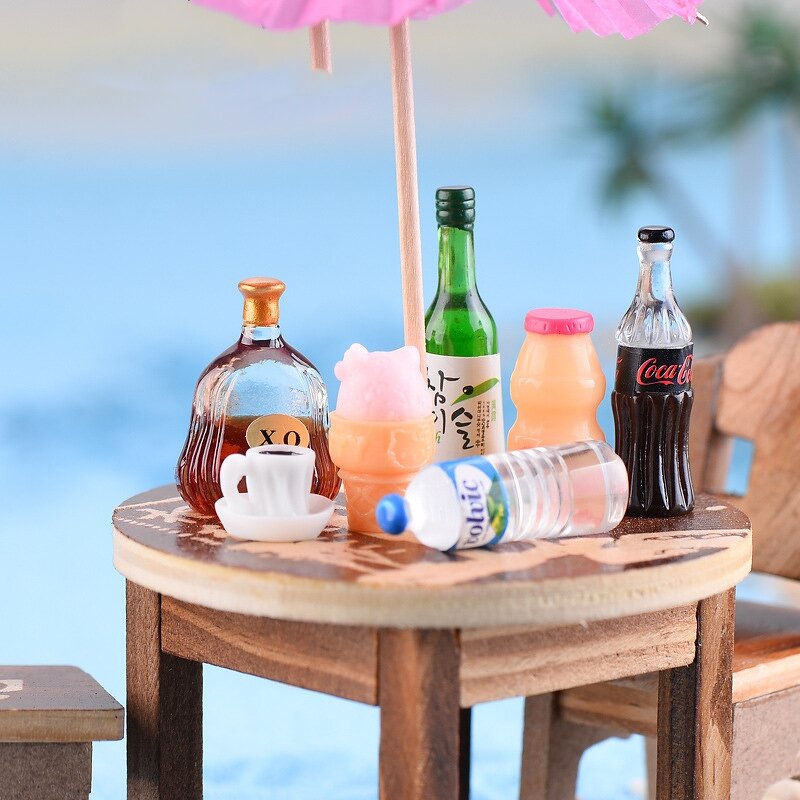 Micro Landscape Decoration Manufacturer - DIY Desktop Car Mini Resin Accessories Beer Cup Pendant Gifts Model Small Simulation