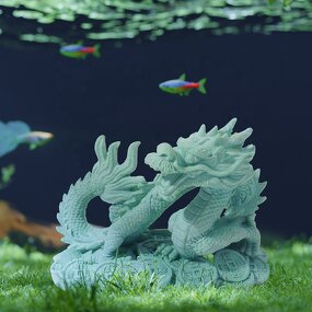 Bluestone Dragon Ornament Manufacturer - Mythical Beast Micro Landscape for Fish Tank Tea/Coffee Table Auspicious Tea Pet Decorative