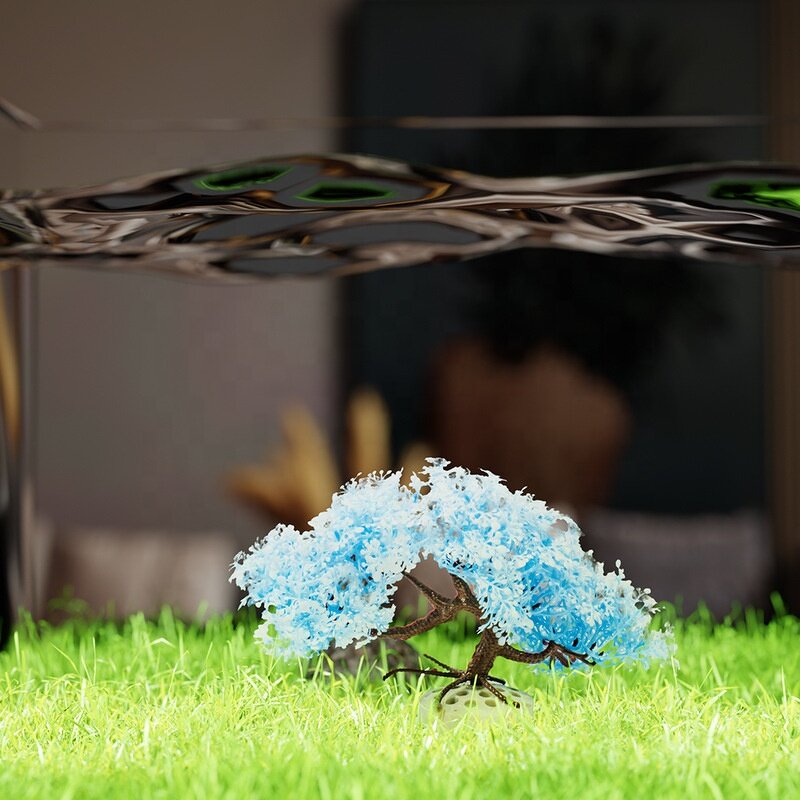 Simulated Cherry Blossom Tree Manufacturer - Water Grass Scenery Set Aquarium Ornaments Decoration for Fish Tank Landscaping