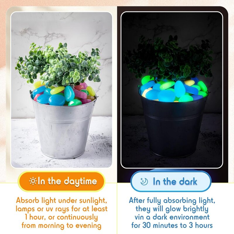 Artificial Luminous Stone Manufacturer - Hot Selling Colorful Fluorescent Micro Landscape Sand Potted Pebbles Fish Tank Accessories