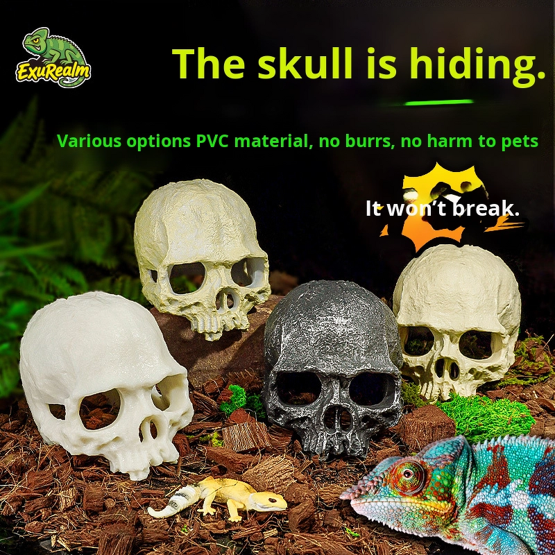 Terrarium Design Manufacturer - Skull Rhino Sheep for Reptiles & Amphibians Lizard Gecko Pet Toy & Spider Scorpion Landscaping