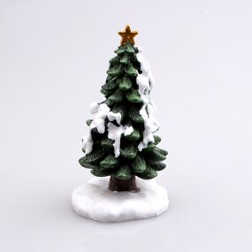 Resin Craft Christmas Tree Manufacturer - 10cmEco-Friendly Simulated Micro Landscape Decoration Small Ornaments Garden Potted Plants Home