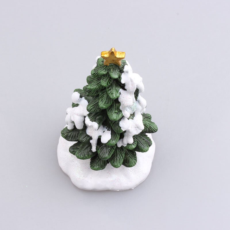 Resin Craft Christmas Tree Manufacturer - 10cmEco-Friendly Simulated Micro Landscape Decoration Small Ornaments Garden Potted Plants Home