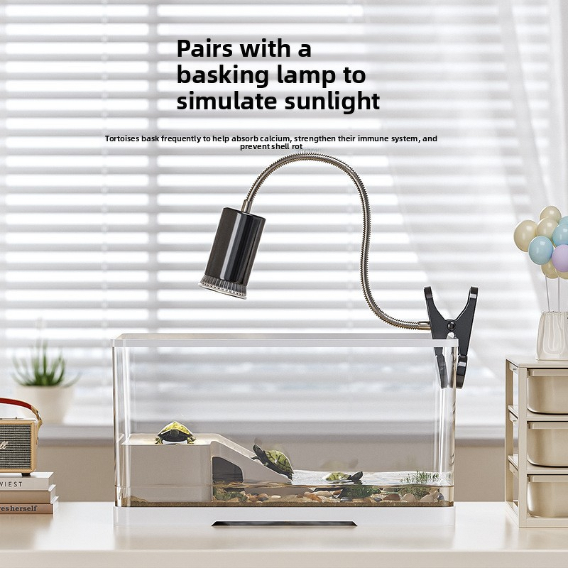 Brazilian Turtles Aquarium Manufacturer - New Model Small Medium Home Fish Tank with Ecological Landscaping for Living Room or Balcony