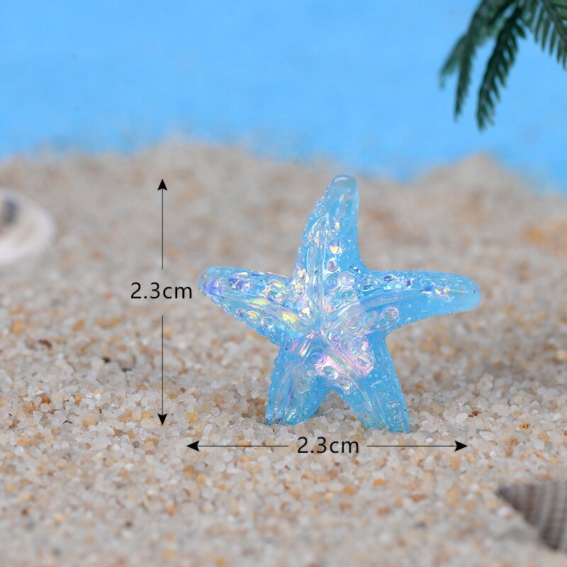 Micro Landscape Ornaments Manufacturer - Wholesale Fish Tank DIY Accessories Beach Starfish Five-Pointed Star Resin Crafts Decoration