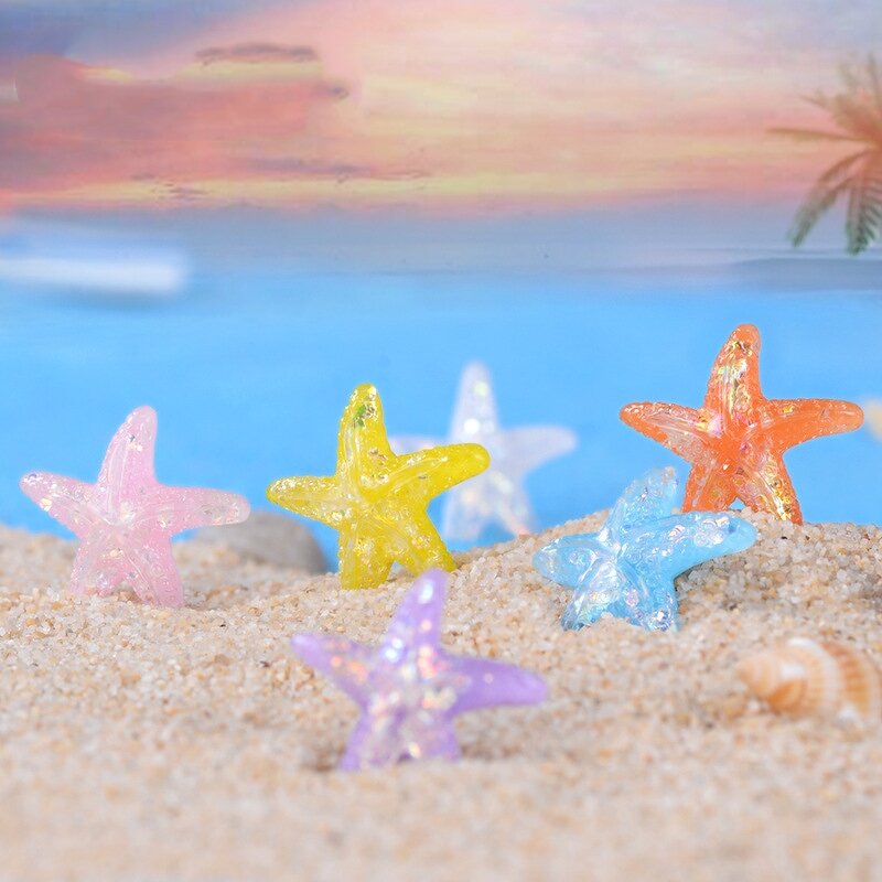 Micro Landscape Ornaments Manufacturer - Wholesale Fish Tank DIY Accessories Beach Starfish Five-Pointed Star Resin Crafts Decoration