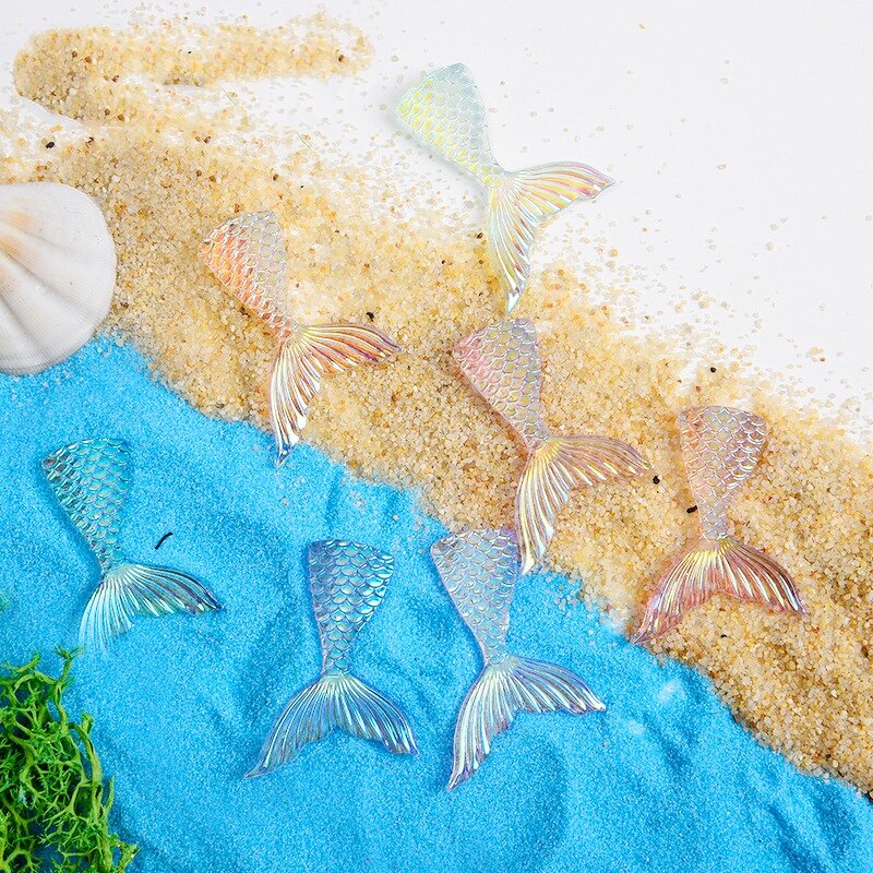 Resin Mermaid Tail Ornaments Manufacturer - Colorful Simulation Small for DIY Fish for Tank Sand Table Micro Landscape Decoration
