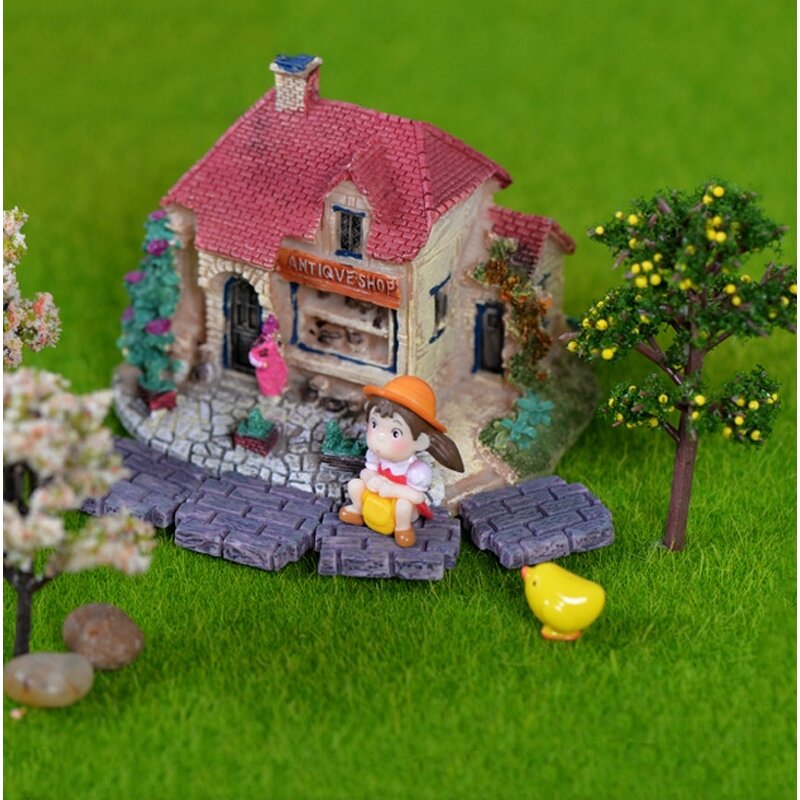 Micro Landscape Decoration Manufacturer - Eco-bottle Landscaping Mini Accessories Simulation Resin Fence Wall Small Resin Crafts