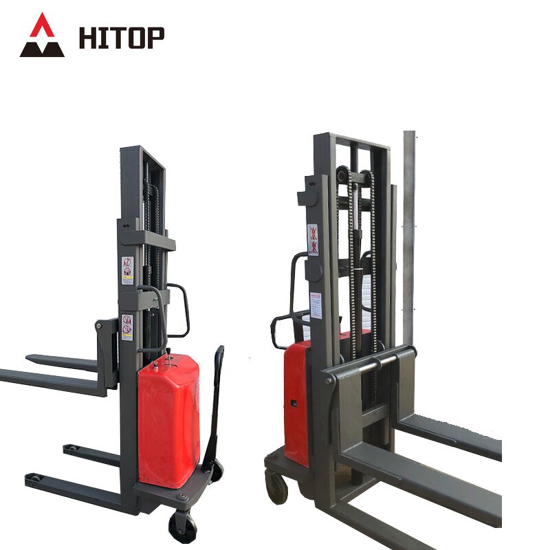 Semi-Electric Pallet Stacker Manufacturer - Made in China 1 Ton Semi Automatic 2T2M