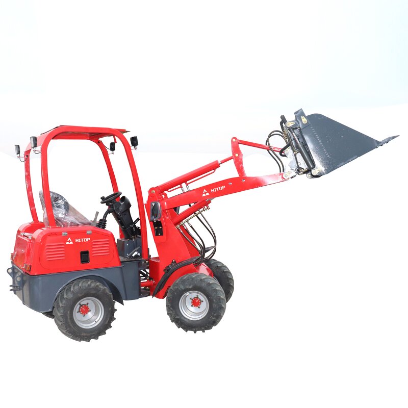 Electric Wheel Loader Manufacturer - Full Electric Mini Articulated 0.6 Ton 0.8 Ton 1 Ton 5 Ton CE 4WD China for Agriculture