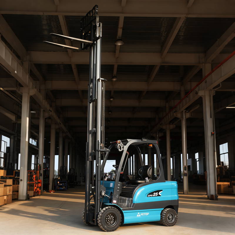 Battery Forklift Manufacturer - Hitop Customized RAL Color 2 Ton 2.5 Ton 3 Ton Container Mast 4.5m Lift Electric Forklift Truck