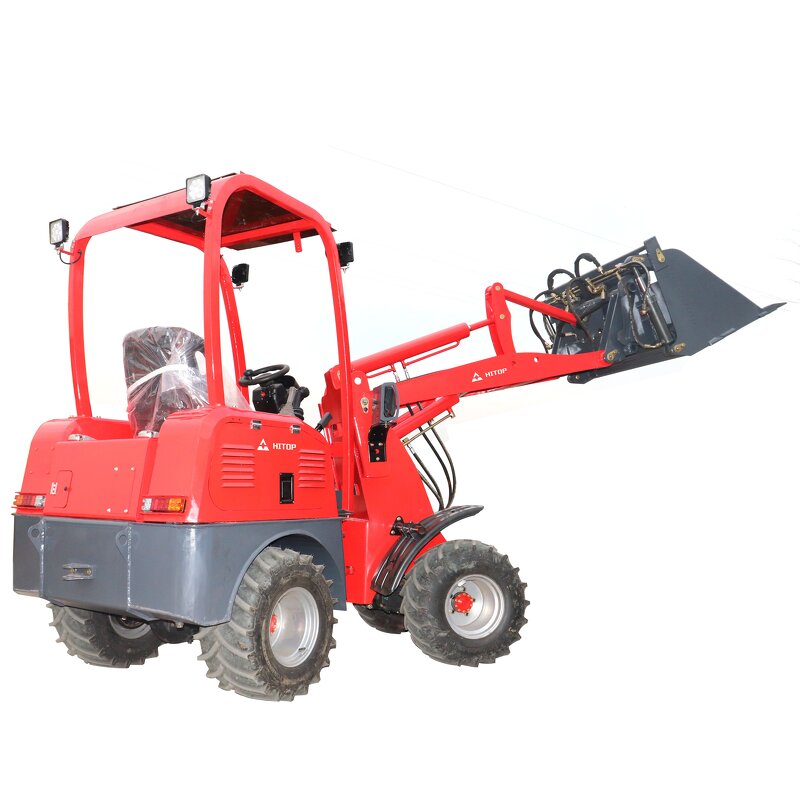 Electric Wheel Loader Manufacturer - Full Electric Mini Articulated 0.6 Ton 0.8 Ton 1 Ton 5 Ton CE 4WD China for Agriculture