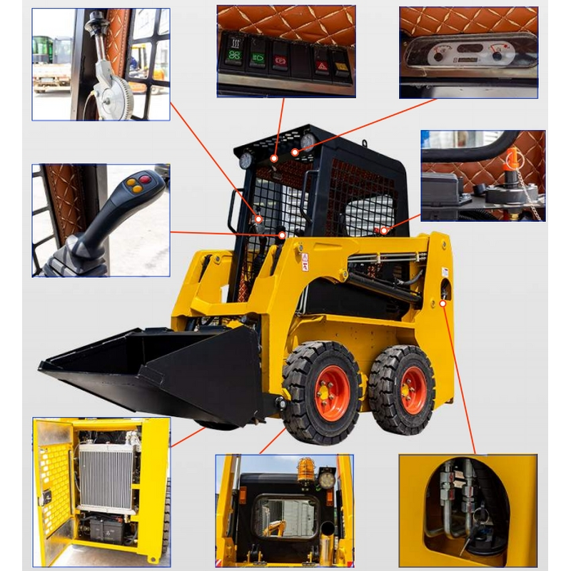 Skid Steer Loader Manufacturer - China Farm Wheel Mini With Cabin
