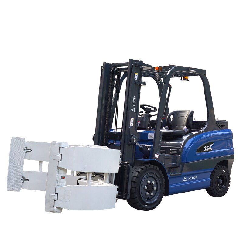 Forklift Attachment Manufacturer - Rotator Chinese Fork Lifter 3 Ton 3.5 Ton Electric Battery with Paper Roll Clamp