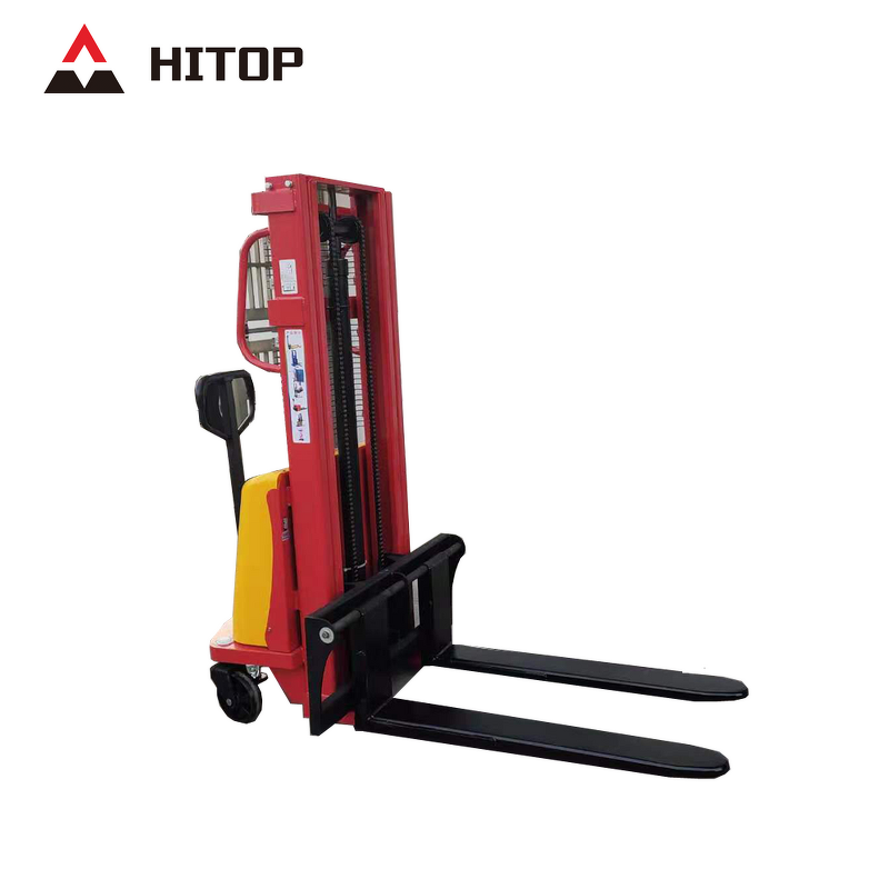 Semi Electric Pallet Stacker Manufacturer - Hot Sale 4 Meters Lifting 1Ton 1.5 Ton 2 Ton