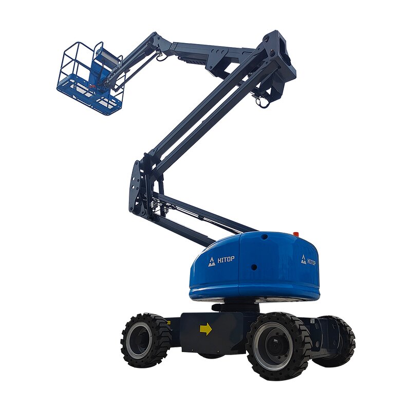 Articulated Electric Scissor Lift Manufacturer - Hitop 10m 12m 14m 16m Self-propelled Aerial Working Platform Telescopic Boom Price