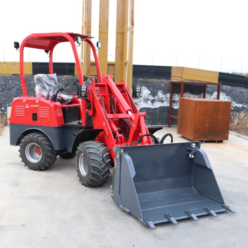 Electric Wheel Loader Manufacturer - New Arrival Telescopic Skid Steer 600Kg 800Kg 1000Kg Mini Frontend Radlader Elektro for Sale