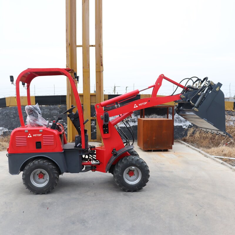 Electric Wheel Loader Manufacturer - New Arrival Telescopic Skid Steer 600Kg 800Kg 1000Kg Mini Frontend Radlader Elektro for Sale
