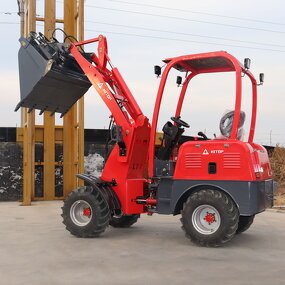 Electric Wheel Loader Manufacturer - New Arrival Telescopic Skid Steer 600Kg 800Kg 1000Kg Mini Frontend Radlader Elektro for Sale