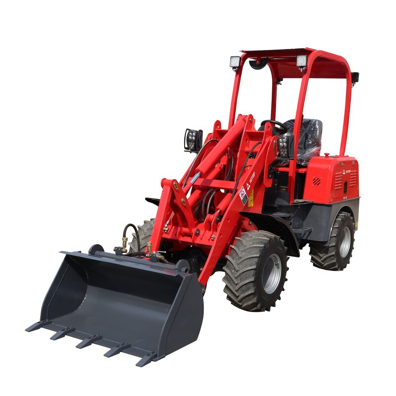 Electric Wheel Loader Manufacturer - Full Electric Mini Articulated 0.6 Ton 0.8 Ton 1 Ton 5 Ton CE 4WD China for Agriculture