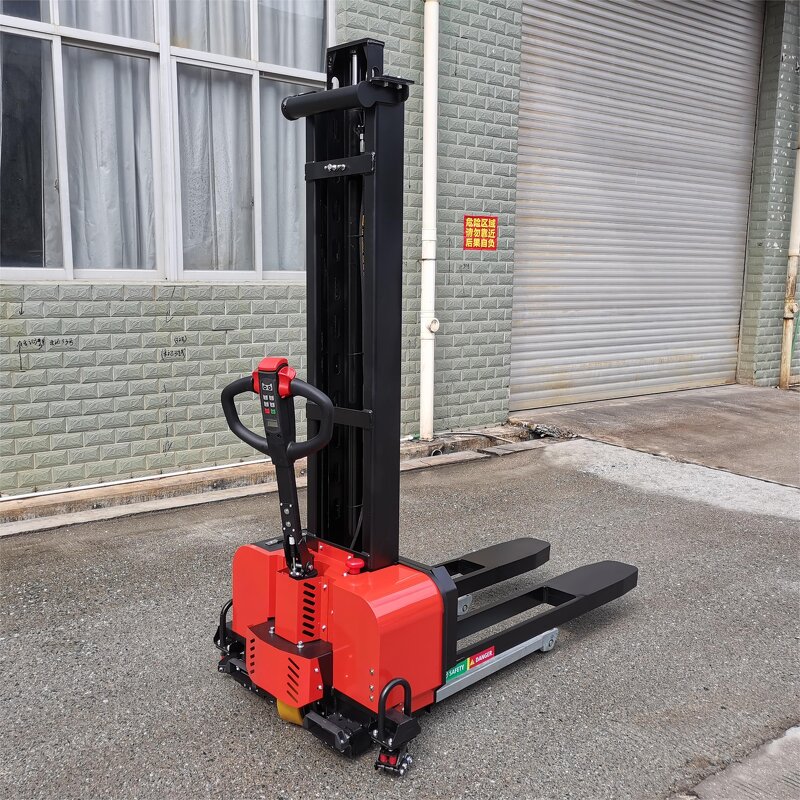 Electric Pallet Stacker Manufacturer - Fully 1.5 Ton 2 Ton 3m 6m Battery Powered Reach Walkie