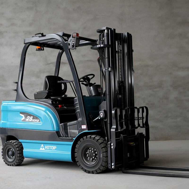 Electric Forklift Manufacturer - CPD25 Hot Selling 2.5 Ton Solid Tyres with 4.5m Container Mast Factory Price