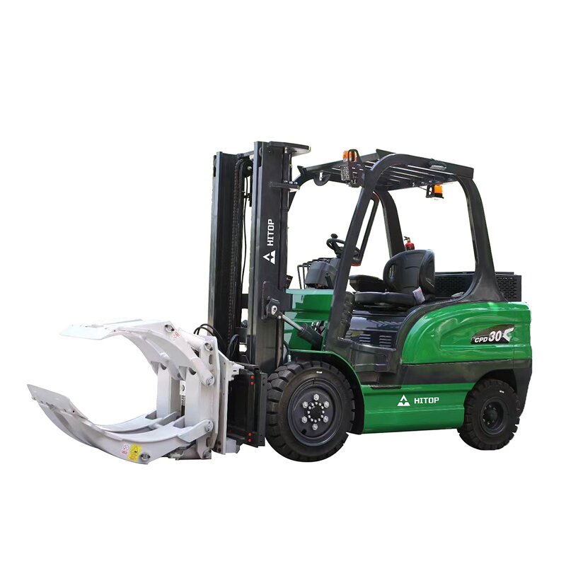 Forklift Truck Manufacturer - Bale Clamp Rotating 2.5t 3 Ton Electric Elevator for Material Handling