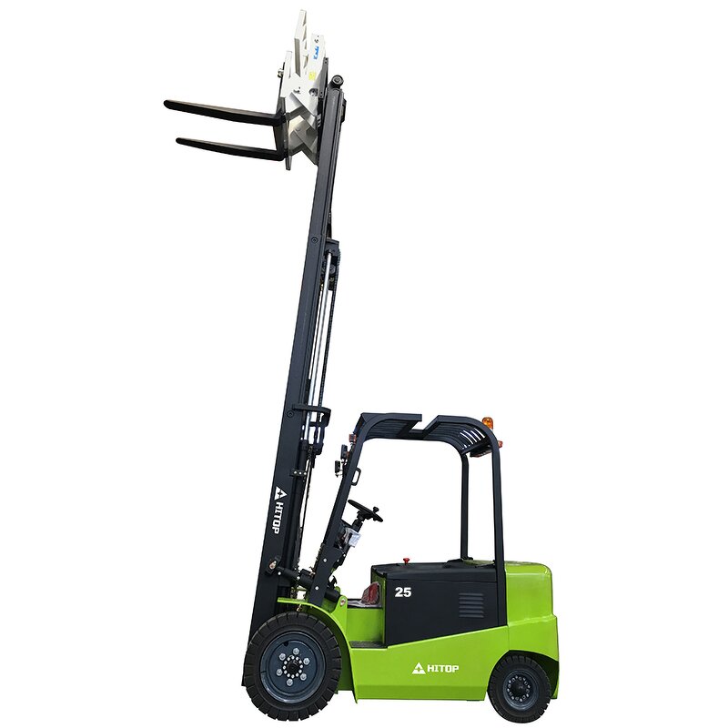 Forklift Attachment Manufacturer - HITOP Paper Roll Clamp Tyre Bale Clamp Drum Block Clamp Rotator Hinged Broke Handler