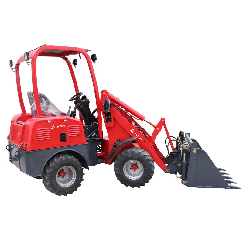 Electric Wheel Loader Manufacturer - Hitop Cheap Price Small Compact Garden 400kg 600kg 800kg 1000kg Small Lithium Battery Mini
