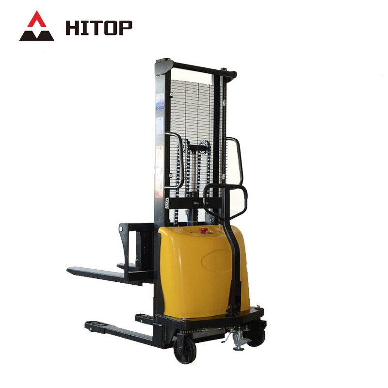 Semi Electric Pallet Stacker Manufacturer - Hot Sale 4 Meters Lifting 1Ton 1.5 Ton 2 Ton