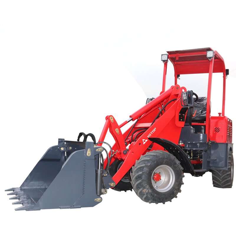 Electric Mini Wheel Loader Manufacturer - Cheap Model Off-highway 4WD 400kg 600kg 800kg Fully 1 Ton with Charger